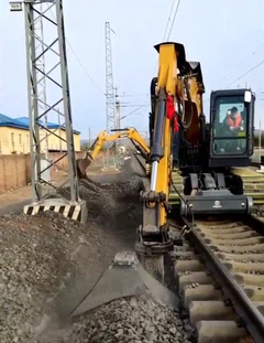 Excavadora cortadora de lastre